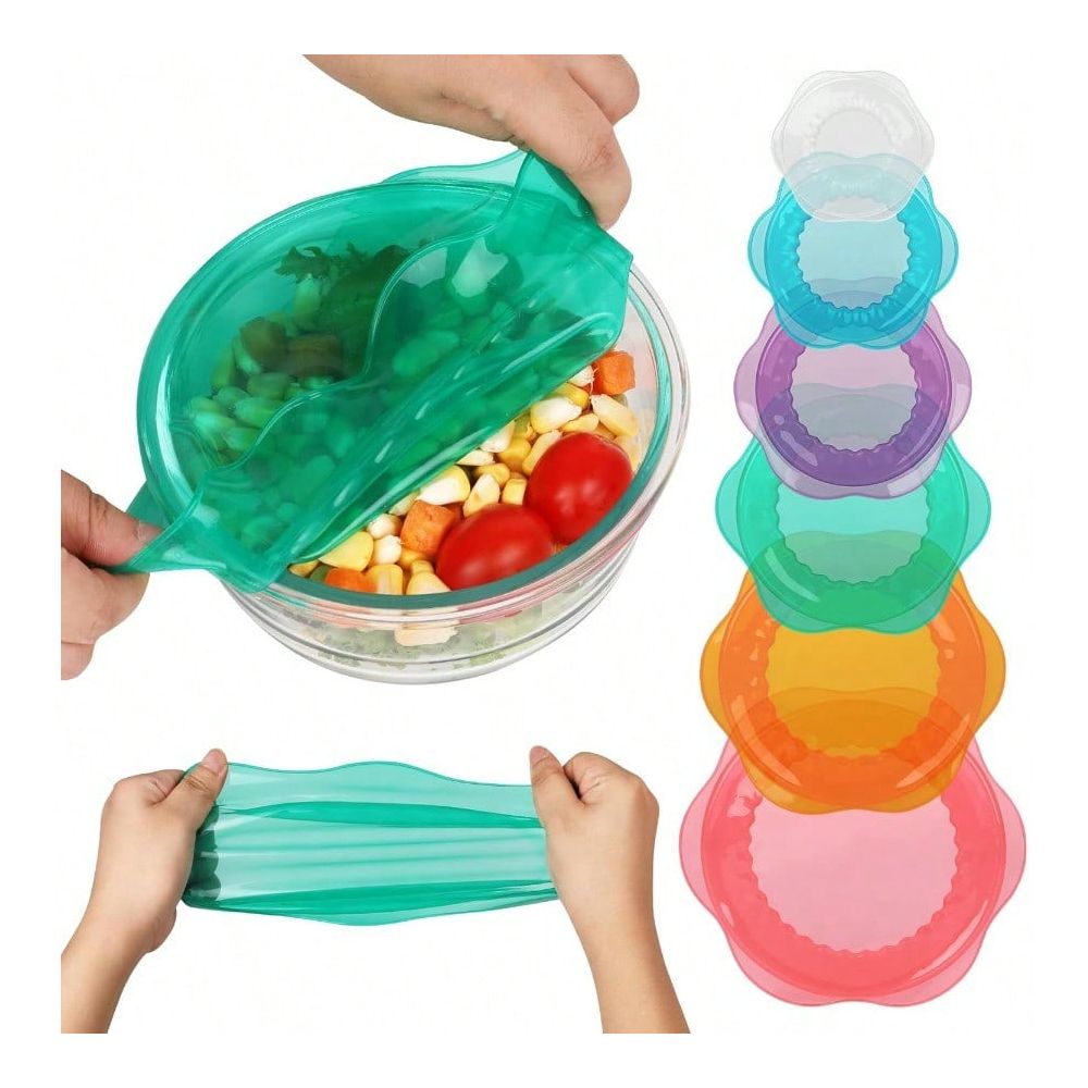 Silicone Stretch Lid - Couvre-aliments extensibles pour le stockage des