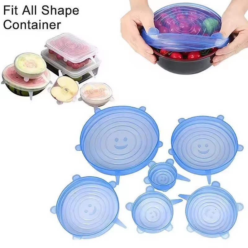 Silicone Stretch Lid - Couvercles extensibles réutilisables en Silicone pour