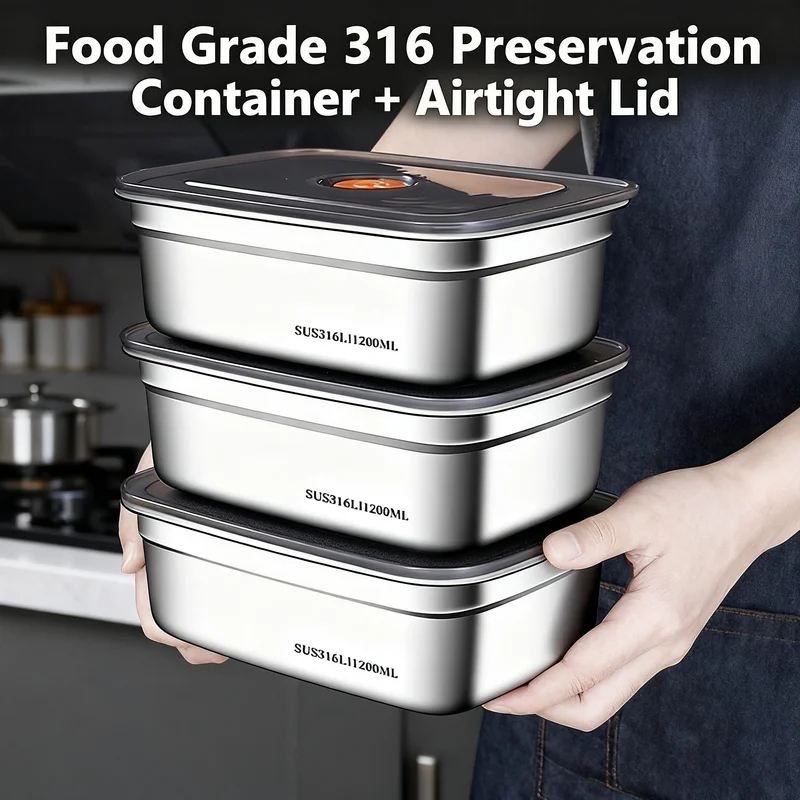 Food Storage Safety - Boîte à bento en acier inoxydable