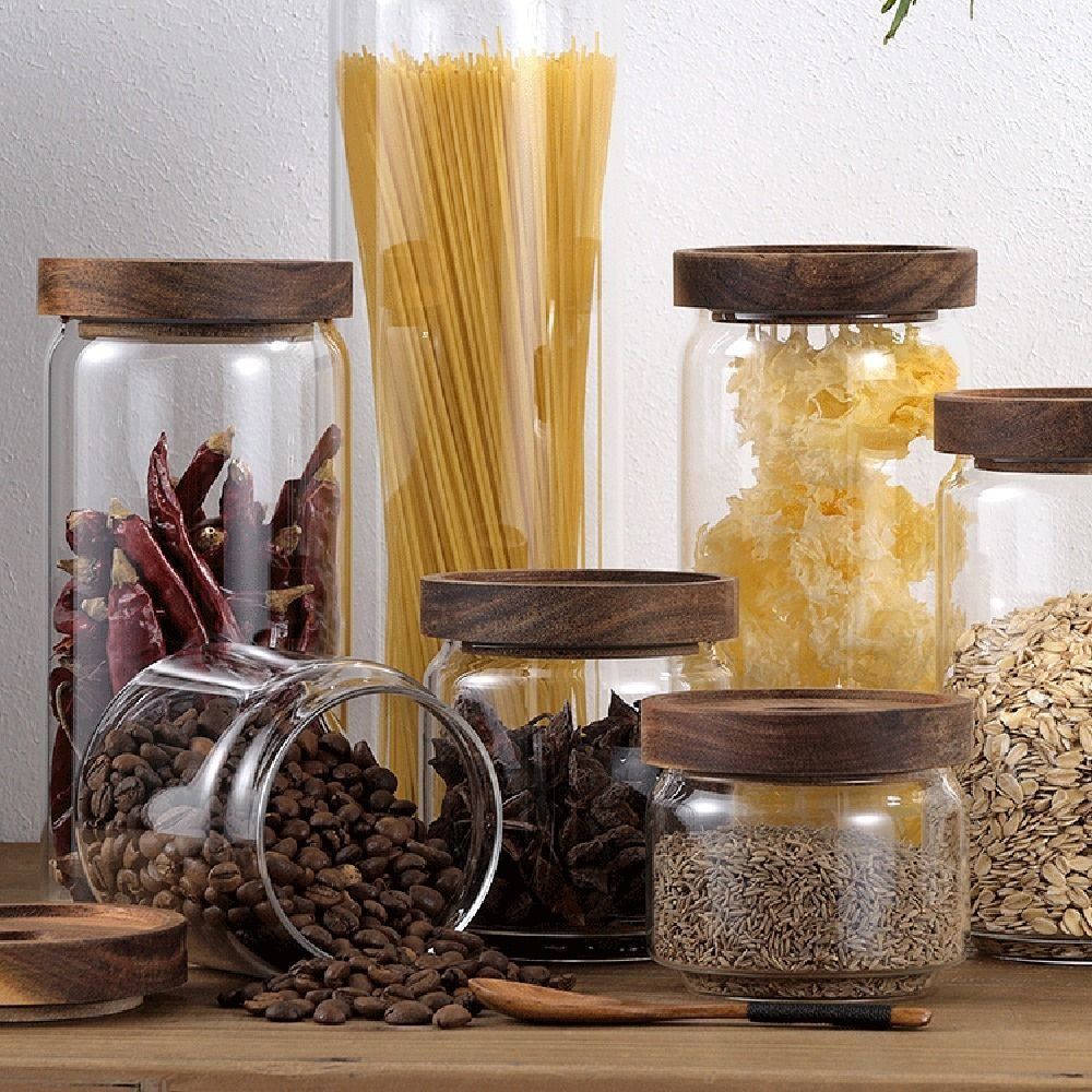 Food Storage Glass Round - Bocal de conservation alimentaire en verre