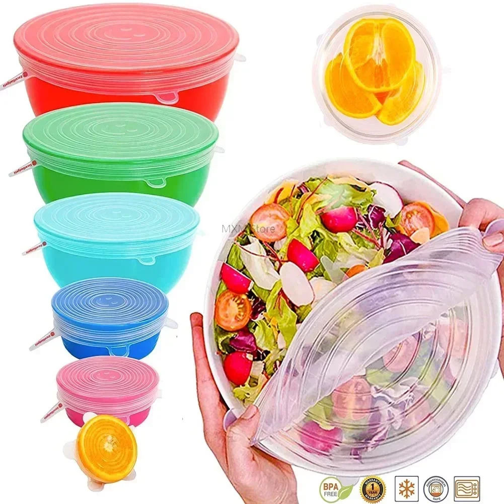 Silicone Stretch Lid - Couvercle en silicone réutilisable pour ustensiles