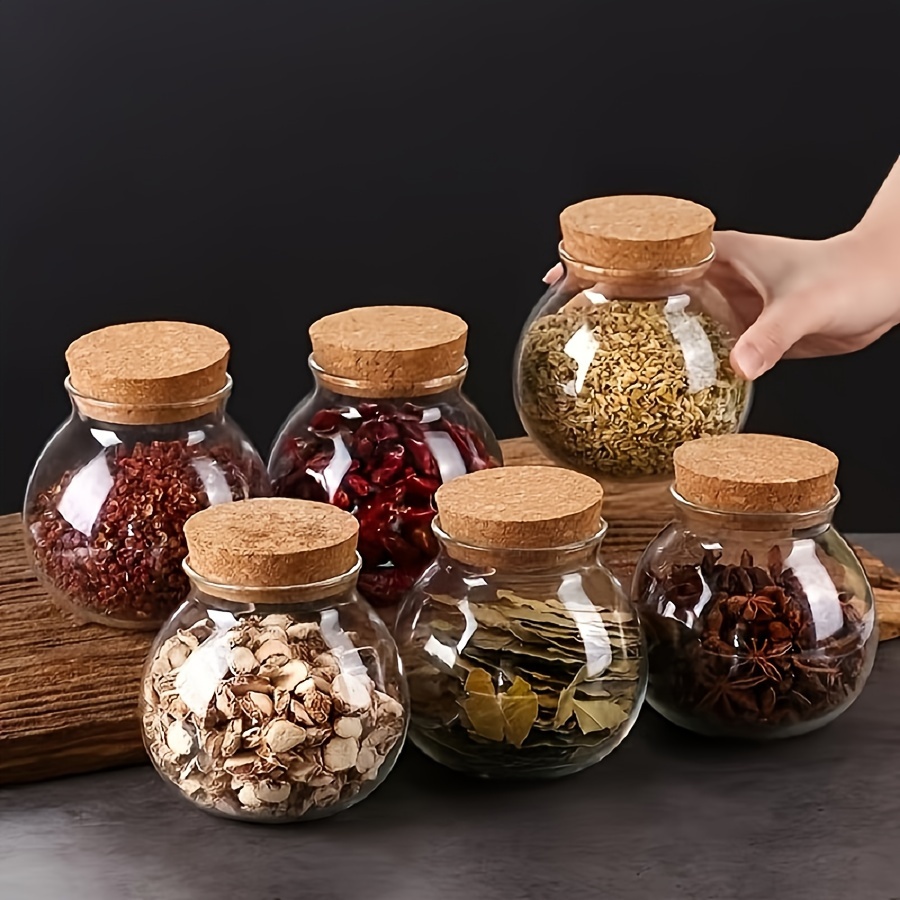 Food Storage Glass Round - Boîte de rangement en verre transparent