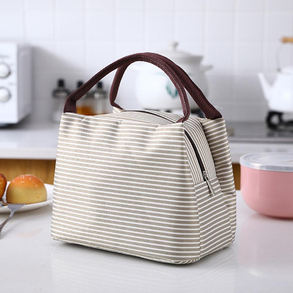 Food Storage Thermos - Sac à déjeuner à rayures pour