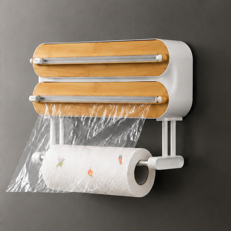Food Storage With Dividers - Distributeur de film alimentaire magnétique avec