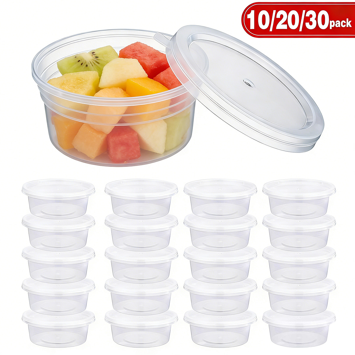 Food Storage Ideas - Lot de 10/20/30 petits contenants à