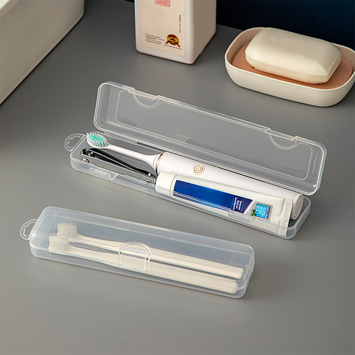 Food Storage With Dividers - WORTHBUY Boîte à brosse à dents