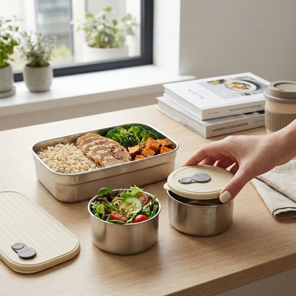 Food Storage Safety - Boîte à bento en acier inoxydable