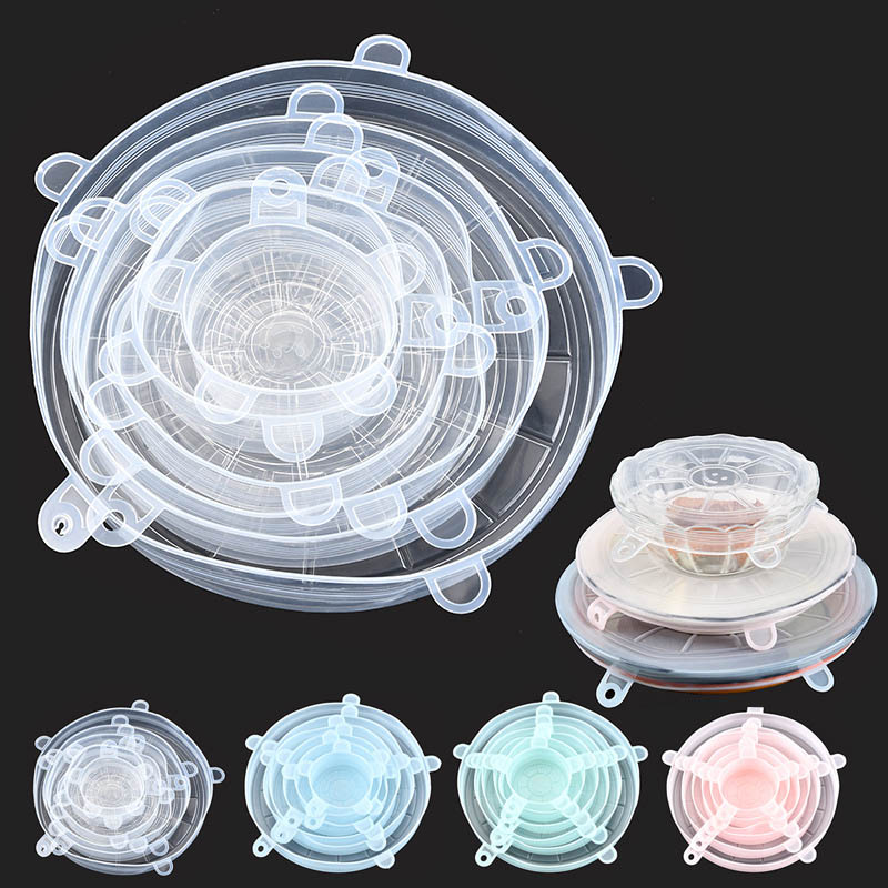 Silicone Stretch Lid - Accessoires universels de cuisine en silicone,
