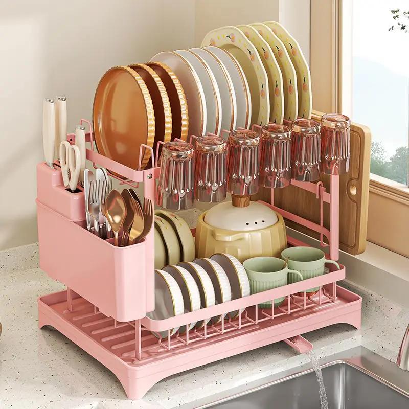 Food Storage Organiser - Égouttoir à vaisselle à 2 niveaux