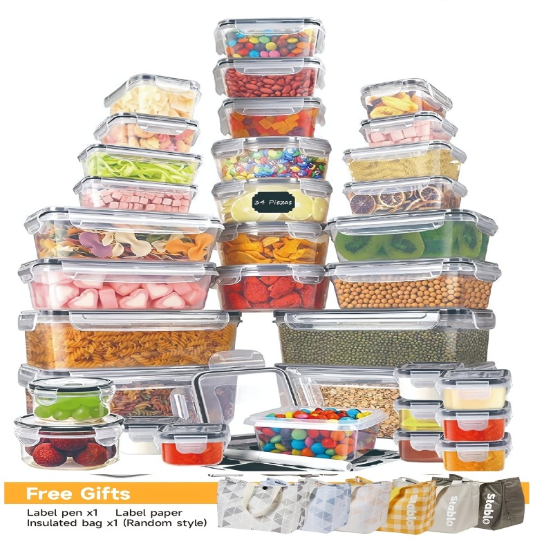 Food Storage Ideas - Ensemble de 48 contenants alimentaires sans