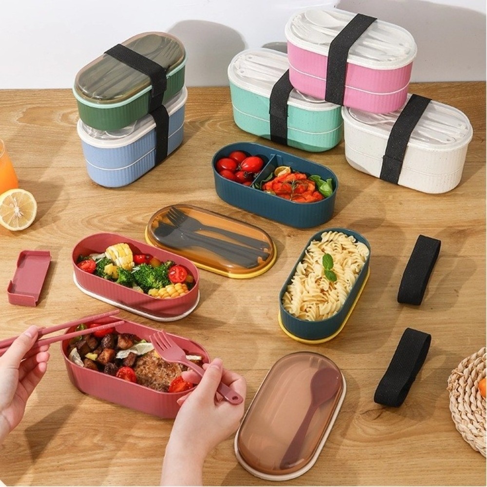 Boîte à déjeuner Portable Doub - Food Storage With Scoop avis et prix
