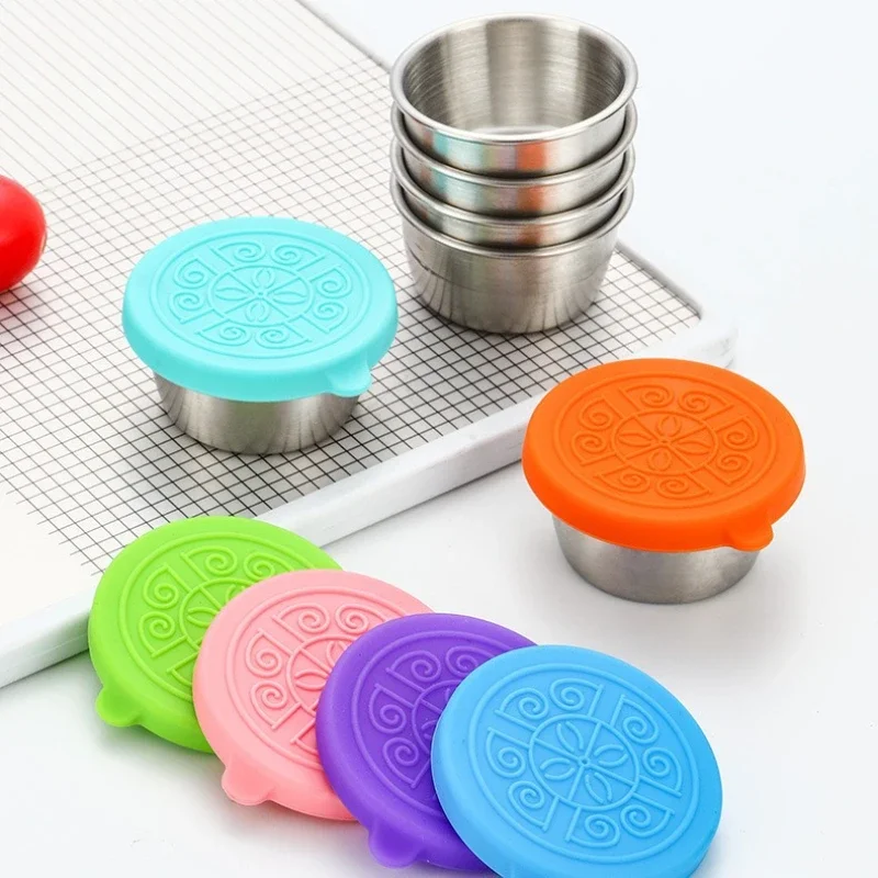 Gobelets à Sauce à tremper en  - Silicone Stretch Lid avis et prix