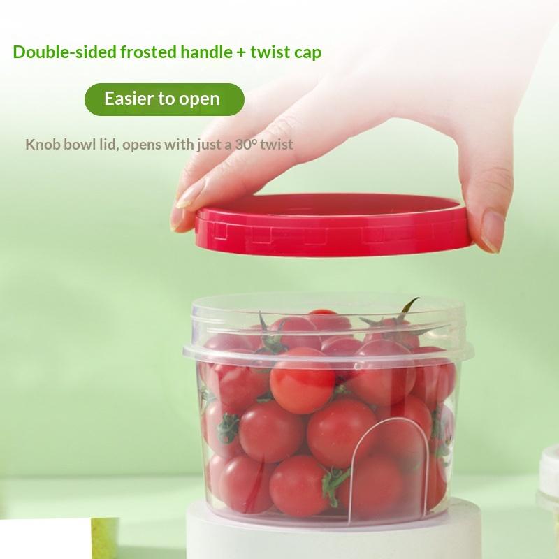 Lot de 4 boîtes rondes herméti - Food Storage Glass Round avis et prix