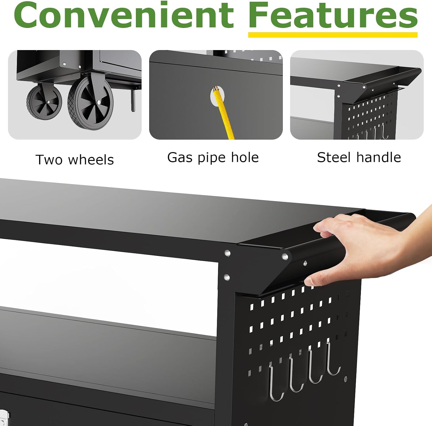 Table de barbecue d'extérieur  - Food Storage With Wheels avis et prix