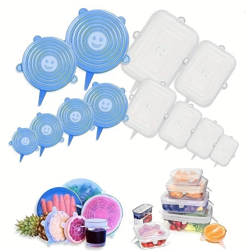 Set de 6 couvercles ronds univ - Silicone Stretch Lid avis et prix