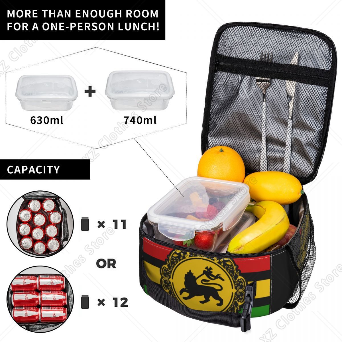 Sac à déjeuner isotherme Rasta - Food Storage In Roots avis et prix