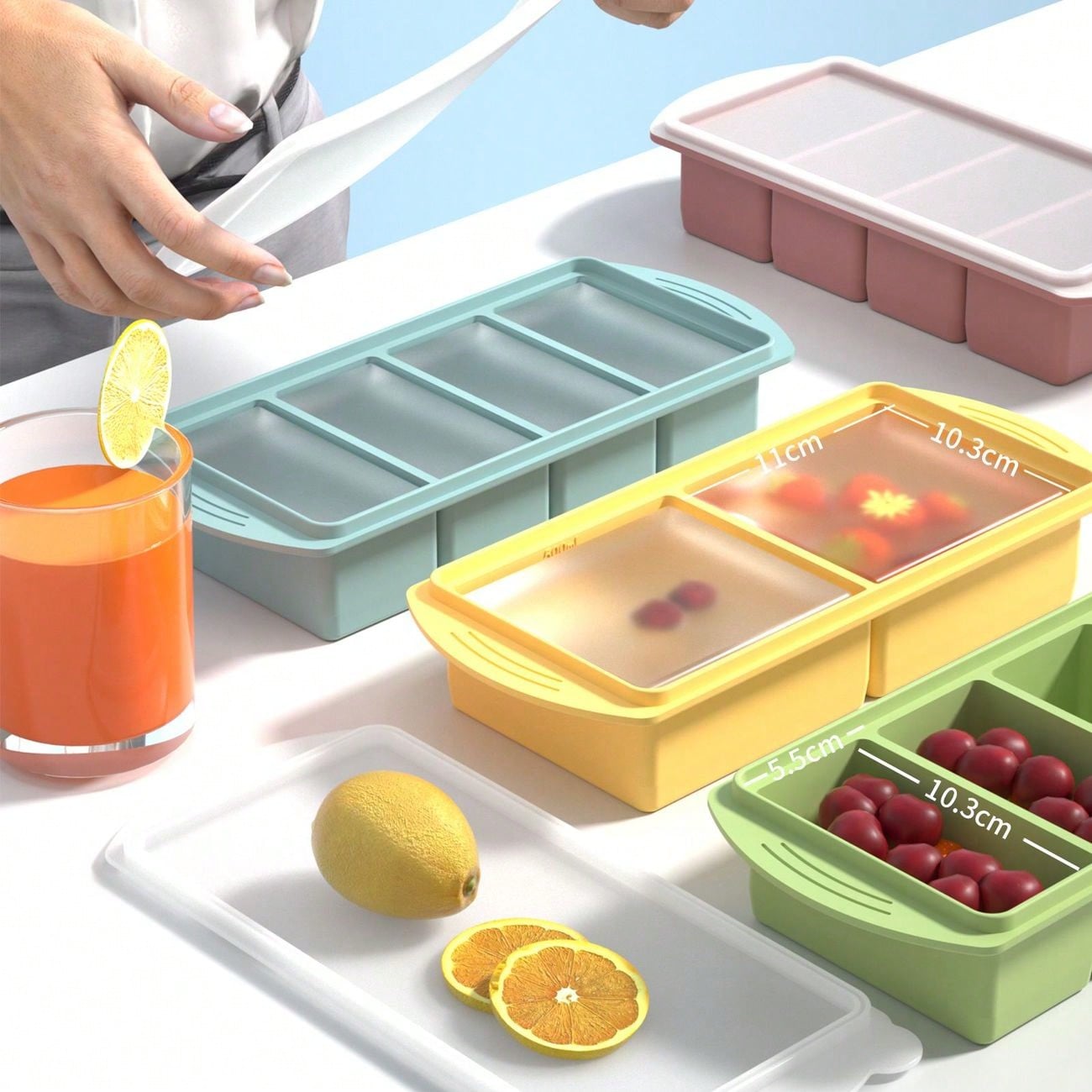 Moule à glaçons en silicone av - Xl Food Storage Containers With Lids avis et prix