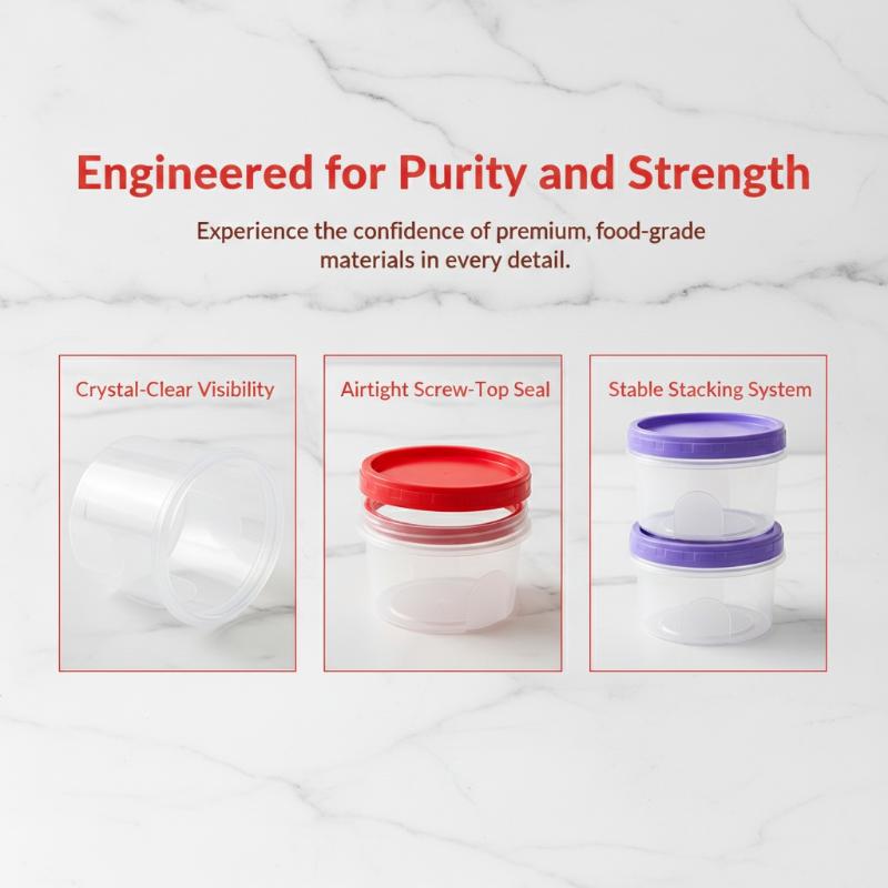 4 boîtes rondes de conservatio - Food Storage Glass Round avis et prix