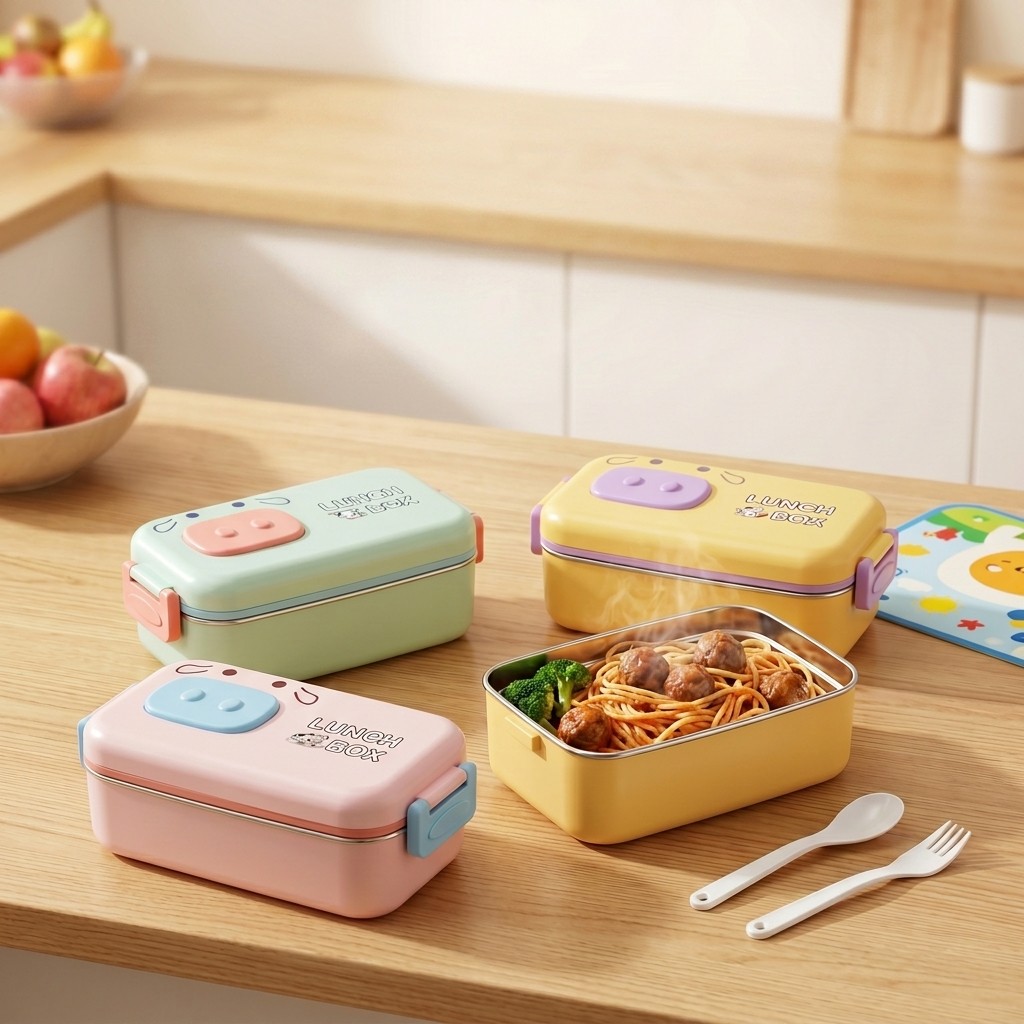 Boîte à bento en acier inoxyda - Food Storage With Dividers avis et prix