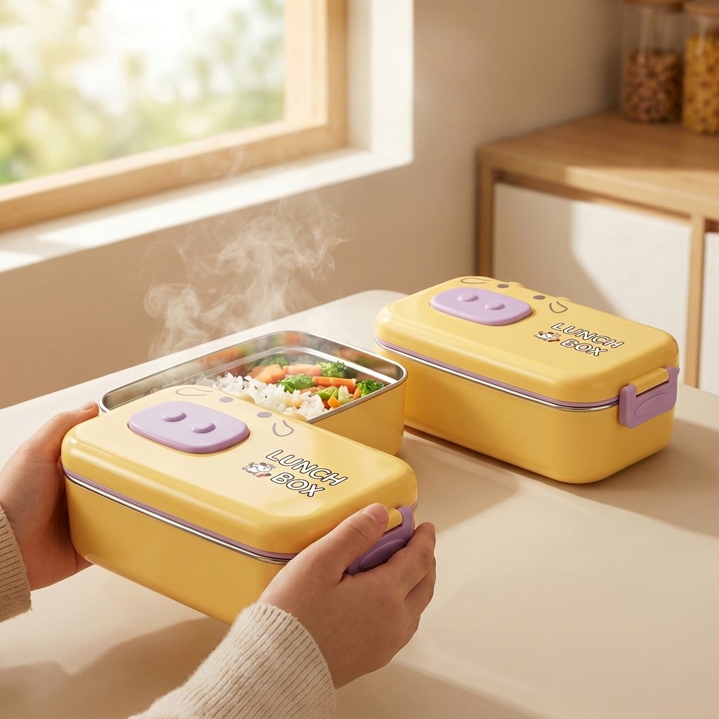 Boîte à bento en acier inoxyda - Food Storage With Dividers avis et prix