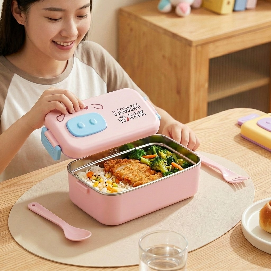 Boîte à bento en acier inoxyda - Food Storage With Dividers avis et prix