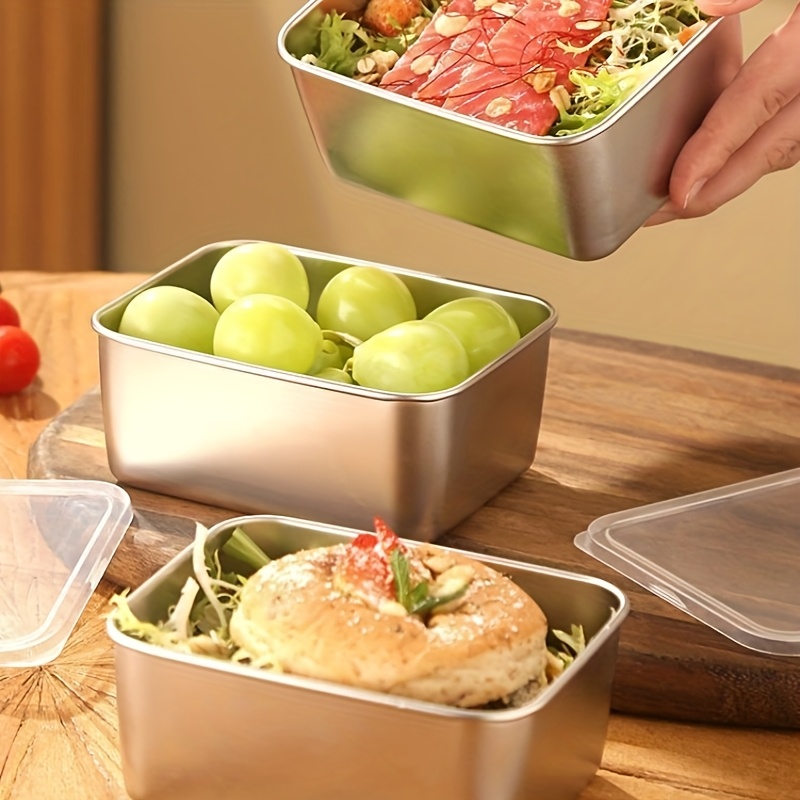 Lot de 3/6 boîtes de conservat - Food Storage In Stainless Steel avis et prix