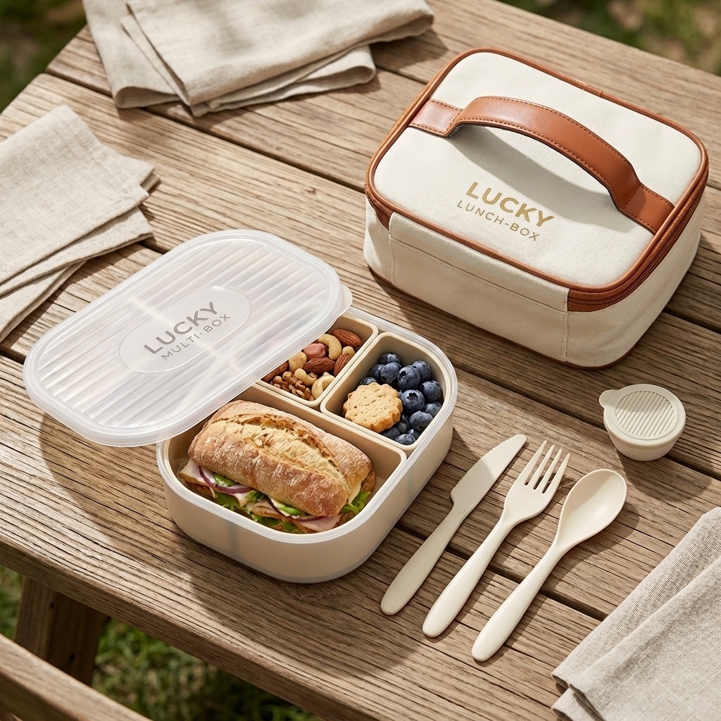 Boîte à lunch portable en plas - Food Storage Safety avis et prix