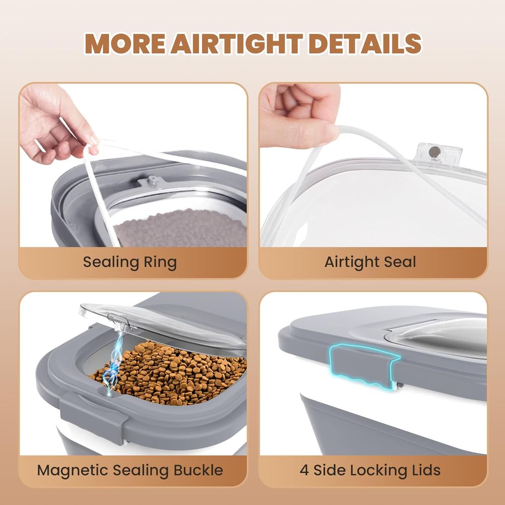 Conteneur hermétique pour alim - Food Storage With Wheels avis et prix