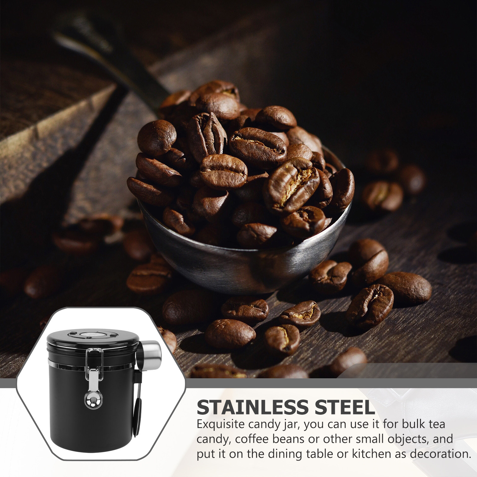 1 pièce – Pot de stockage de g - Food Storage In Stainless Steel avis et prix