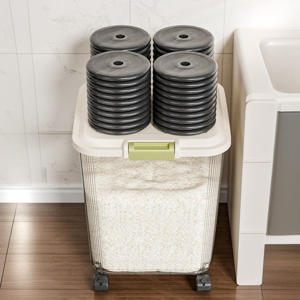 Boîte de rangement pour riz an - Food Storage With Wheels avis et prix