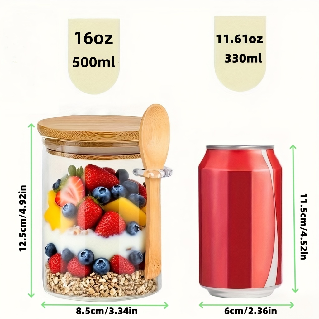 Ensemble de tasses en verre po - Food Storage With Scoop avis et prix