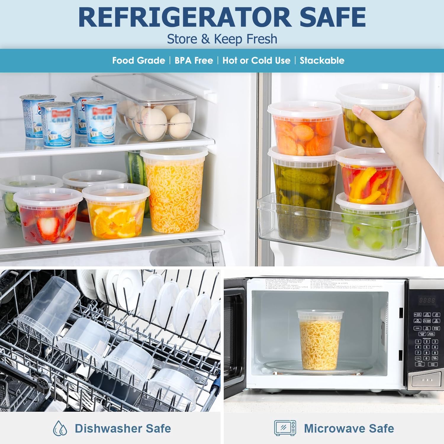 24 pièces conteneurs de stocka - Food Storage Ideas avis et prix