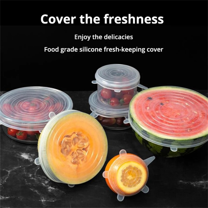 Lot de 6/12 couvercles de cons - Silicone Stretch Lid avis et prix