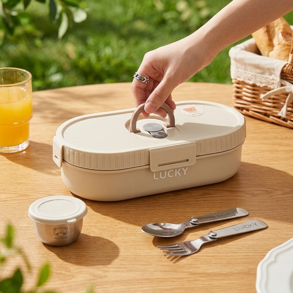 Boîte à lunch bento en acier i - Food Storage With Scoop avis et prix