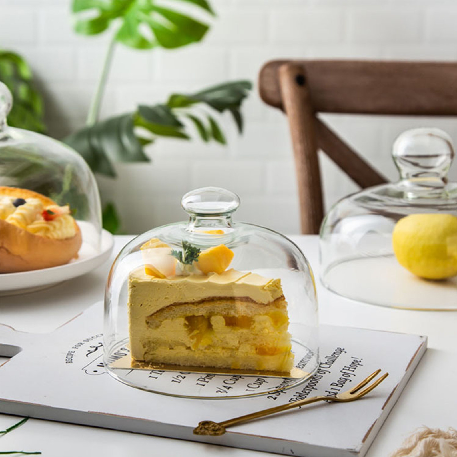1 pièce de dôme à gâteau anti- - Food Storage Glass Round avis et prix
