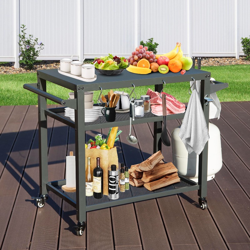 Chariot de cuisine extérieur a - Food Storage With Wheels avis et prix