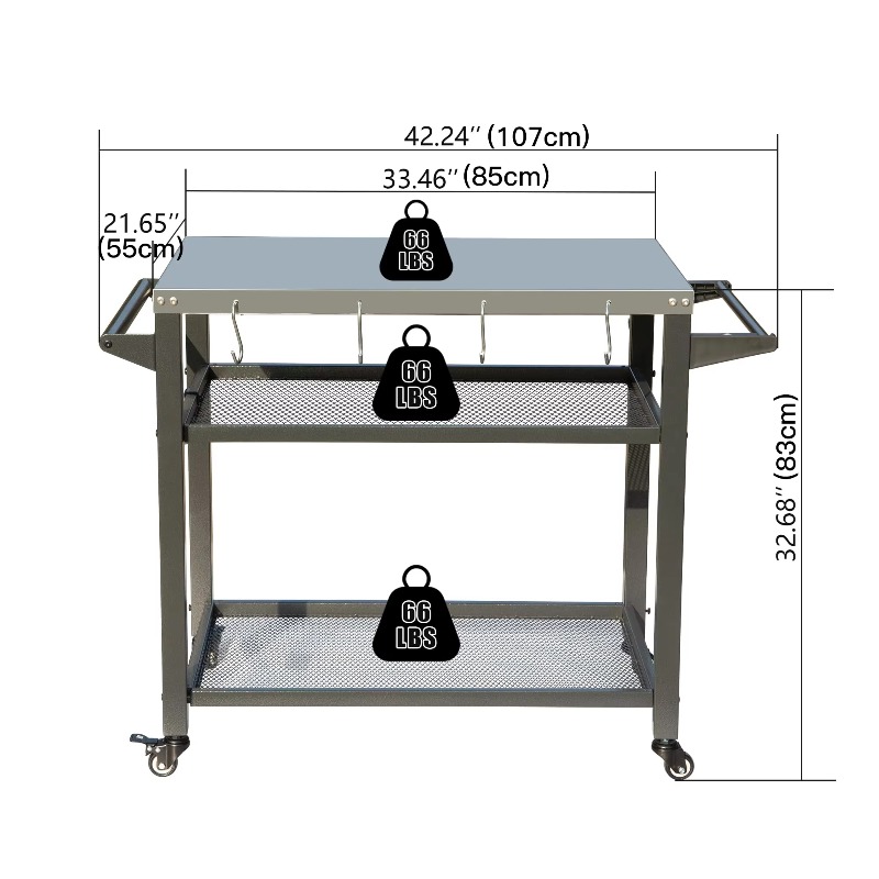 Chariot de cuisine extérieur a - Food Storage With Wheels avis et prix