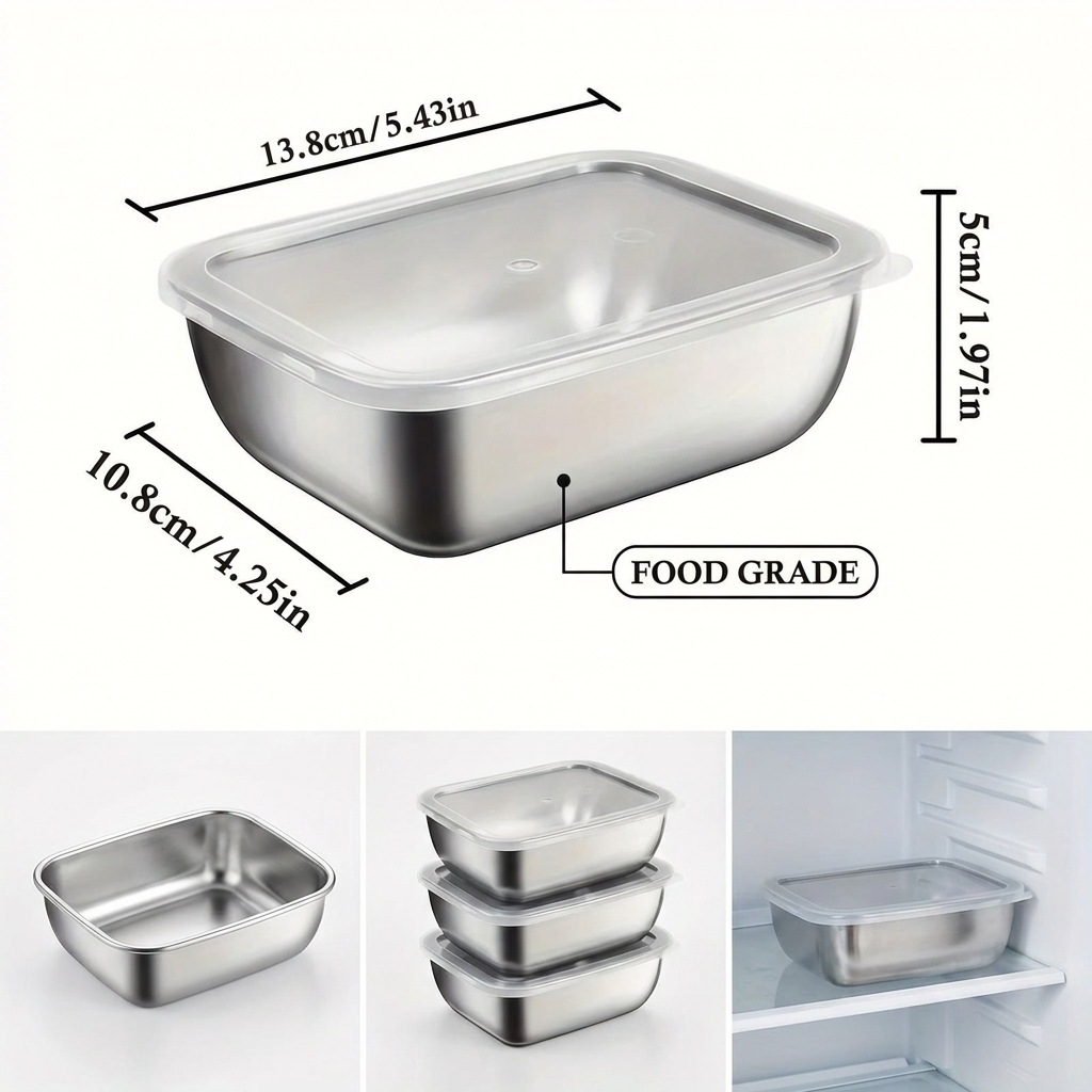 5 boîtes de conservation alime - Food Storage Prep Containers avis et prix