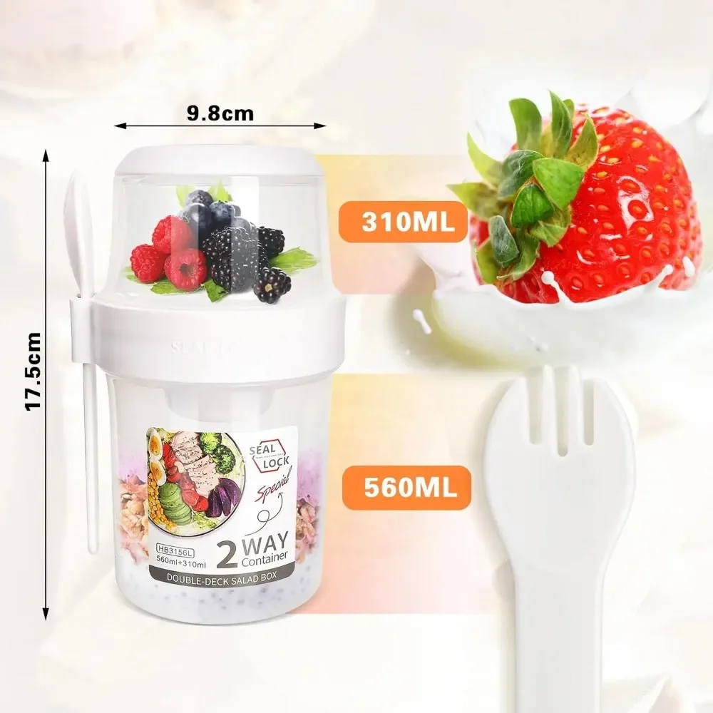 Tasse à salade, tasses de peti - Food Storage With Scoop avis et prix
