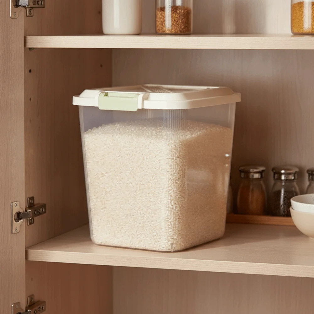 Boîte de rangement pour riz du - Food Storage With Wheels avis et prix