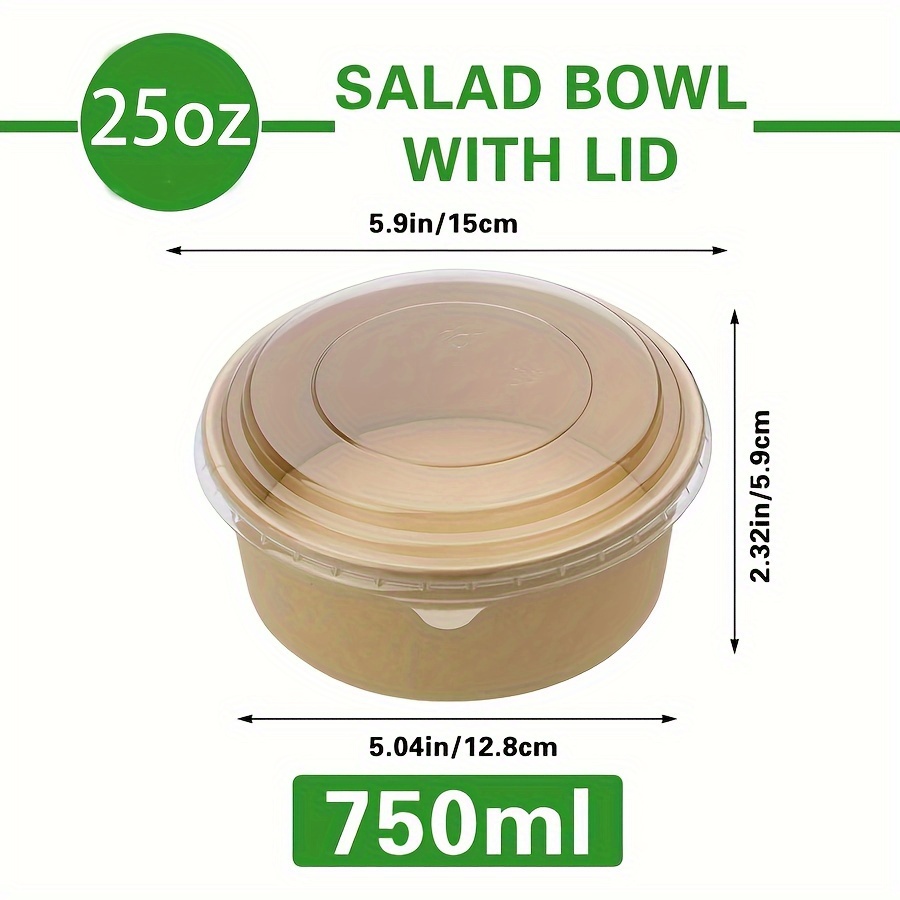 Bols en papier avec couvercles - Food Storage Safety avis et prix
