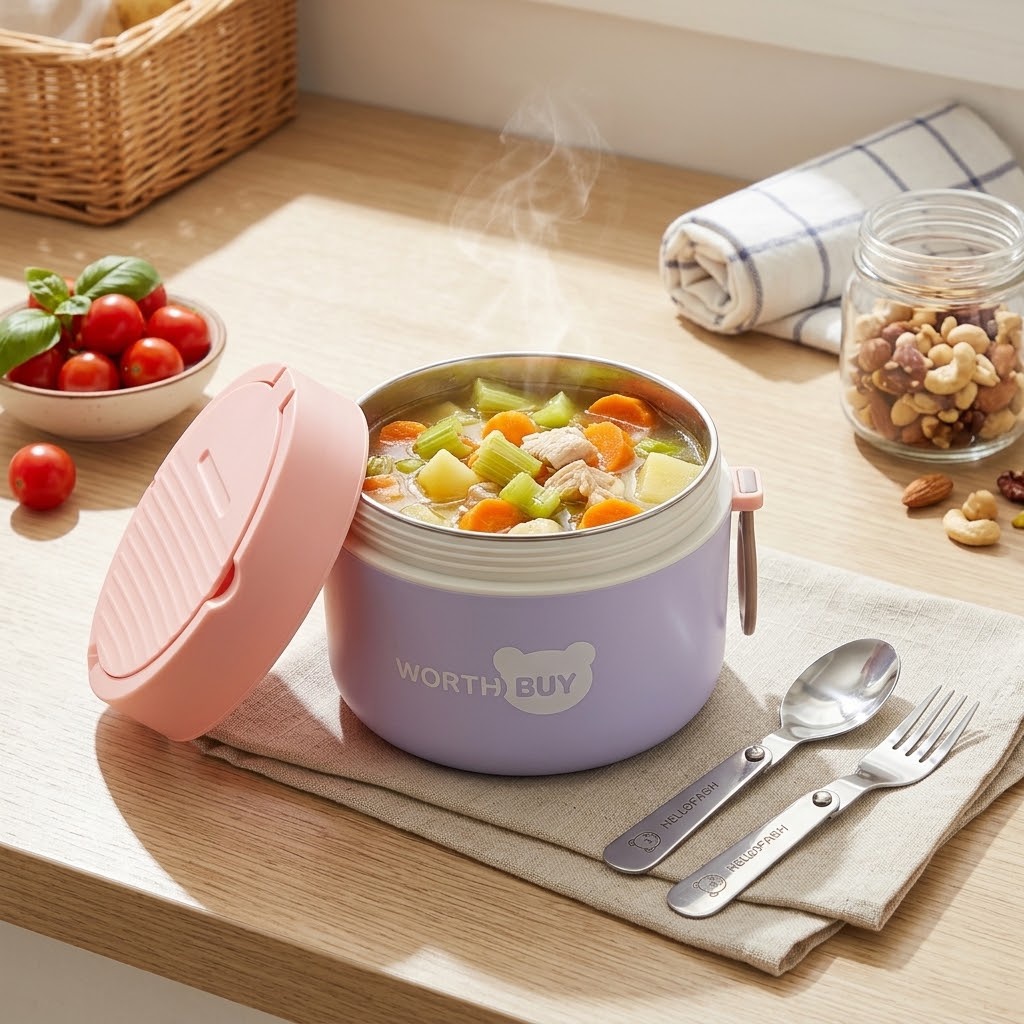 Boîte à lunch thermique en aci - Food Storage With Scoop avis et prix