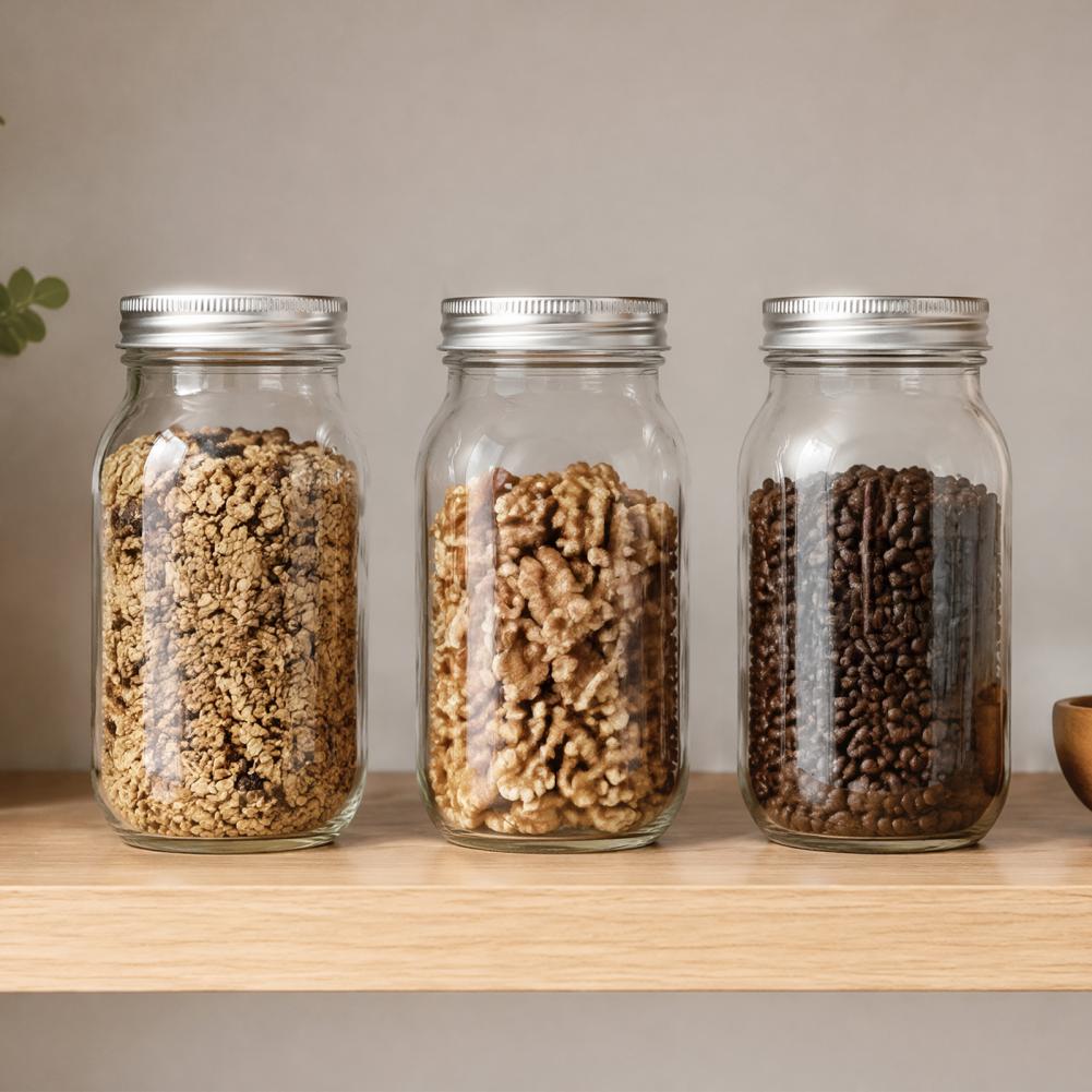 Bocaux Mason avec couvercles,  - Food Storage No Pantry avis et prix