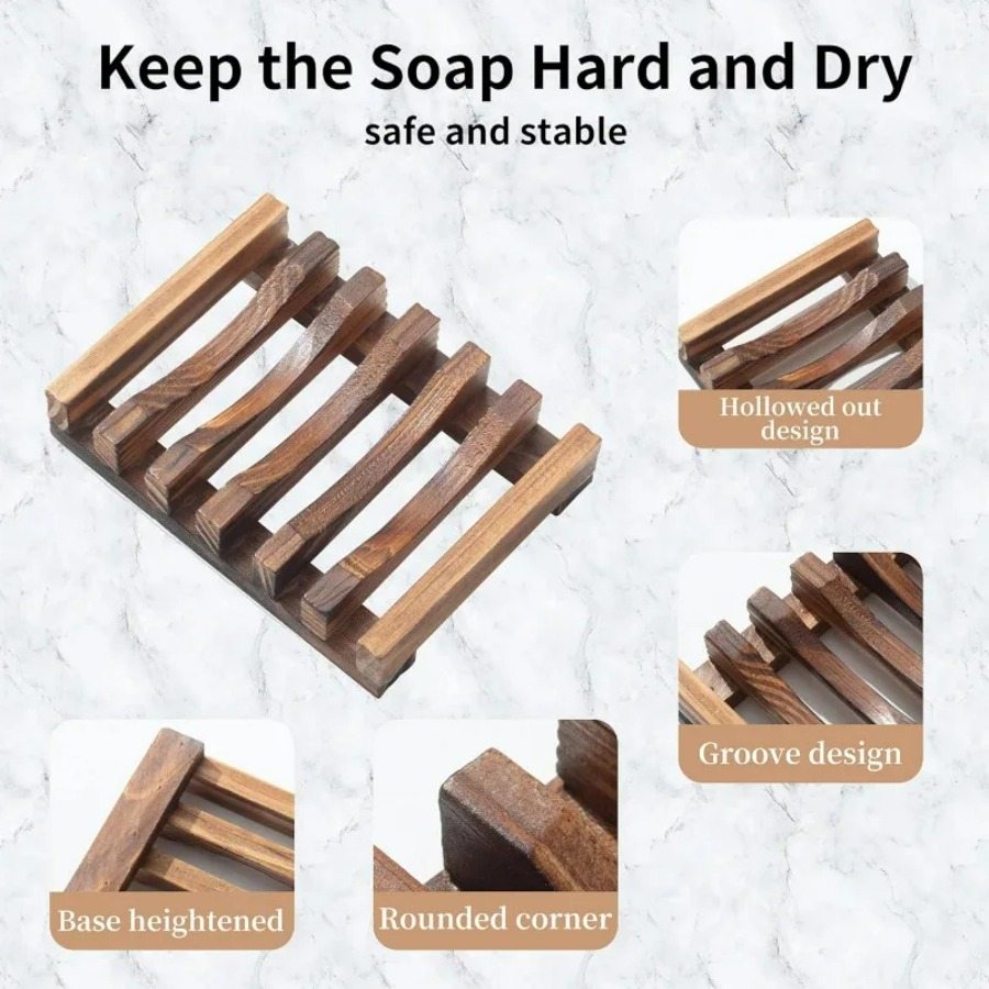 Porte-savon en bois pour salle - Food Storage Organiser avis et prix